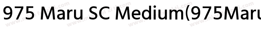 975 Maru SC Medium(975MaruSC Medium字体转换